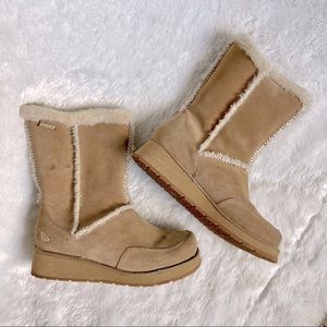Roxy Shesrling Brown Warm Winter Boots
